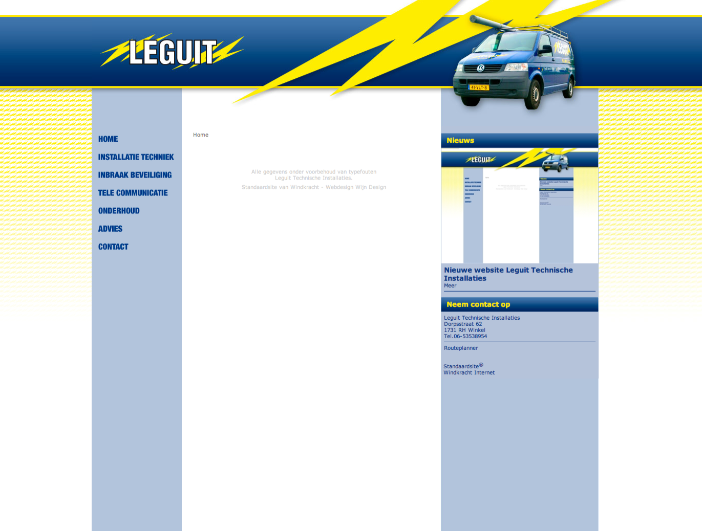 Nieuwe website Leguit Technische Installaties