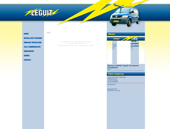 Website Leguit Technische Installaties